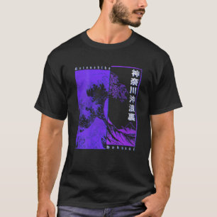 Japansk Katsushika Hokusai Underbar Wave Av Kanaga T Shirt