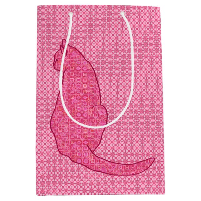 Japansk katt - Fuchsia Rosa Batik (Framsidan)