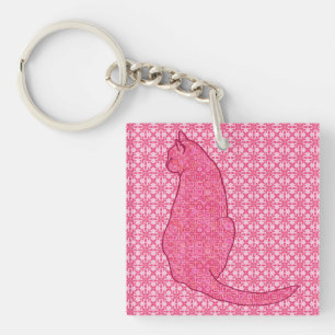 Japansk katt - Fuchsia Rosa Batik