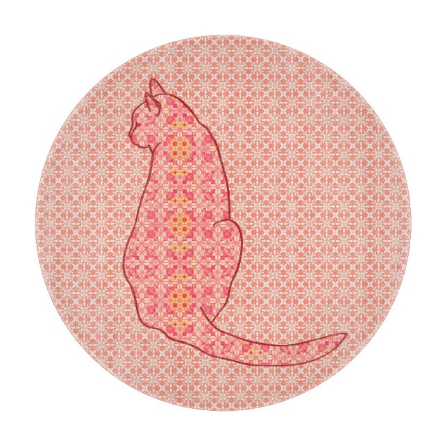 Japansk katt - korall Orange Batik (Framsidan)