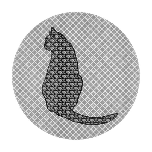 Japansk katt - svart och vit Kimono-utskrift (Framsidan)