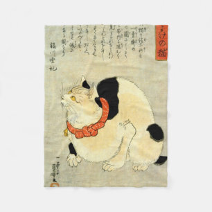 Japansk katt, Utagawa Kuniyoshi Fleecefilt