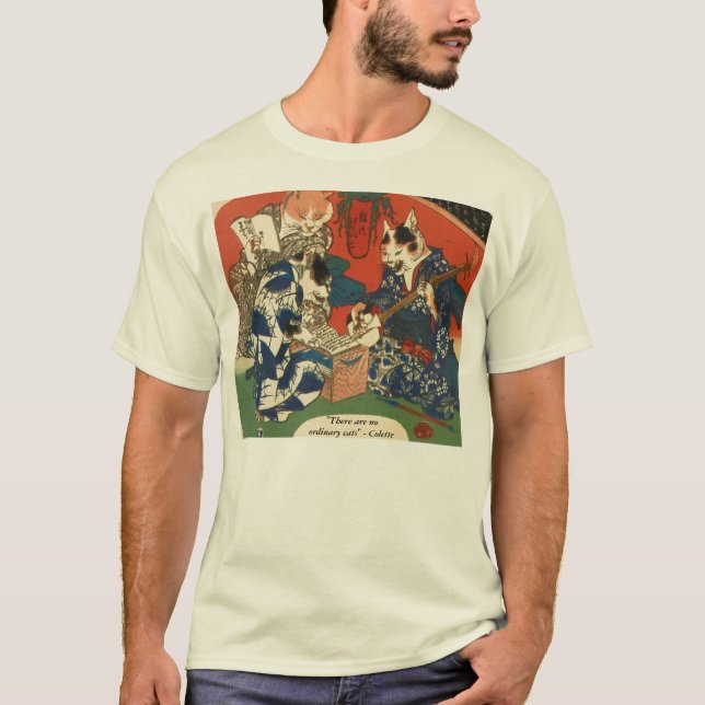 Japansk kattkonstT-tröja T-shirt (Framsida)
