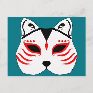 Japansk kattmask vykort