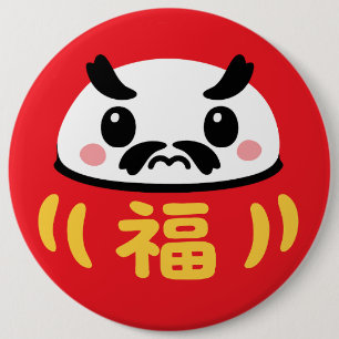 Japansk Kawaii daruma Knapp