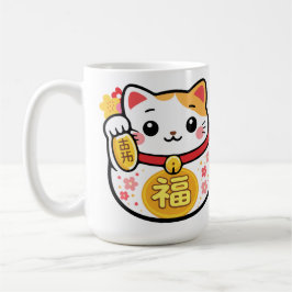 Japansk Kawaii daruma tanuki maneki Kaffemugg