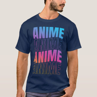 Japansk Kawaii Manga Anime Älskare retro T Shirt