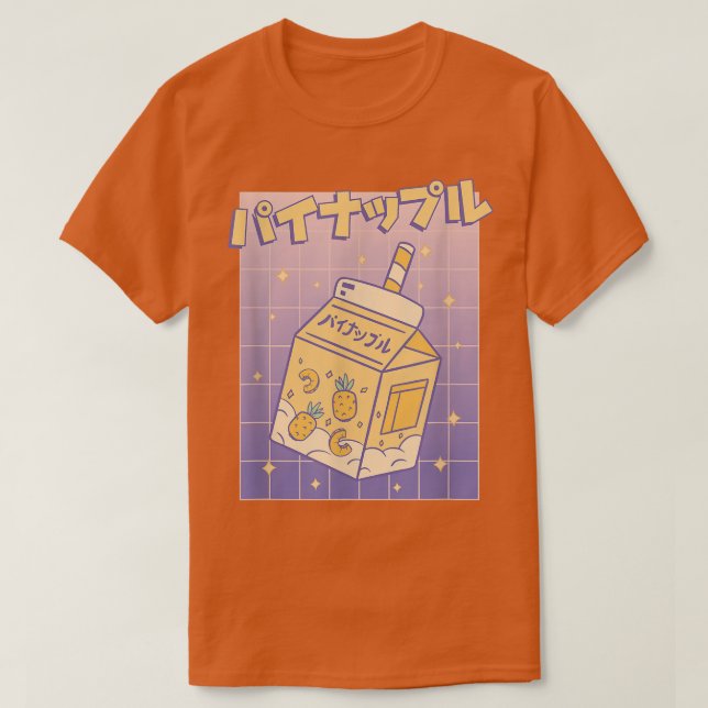 Japansk Kawaii Retro Japan Aesthetic Juice T Shirt (Design framsida)