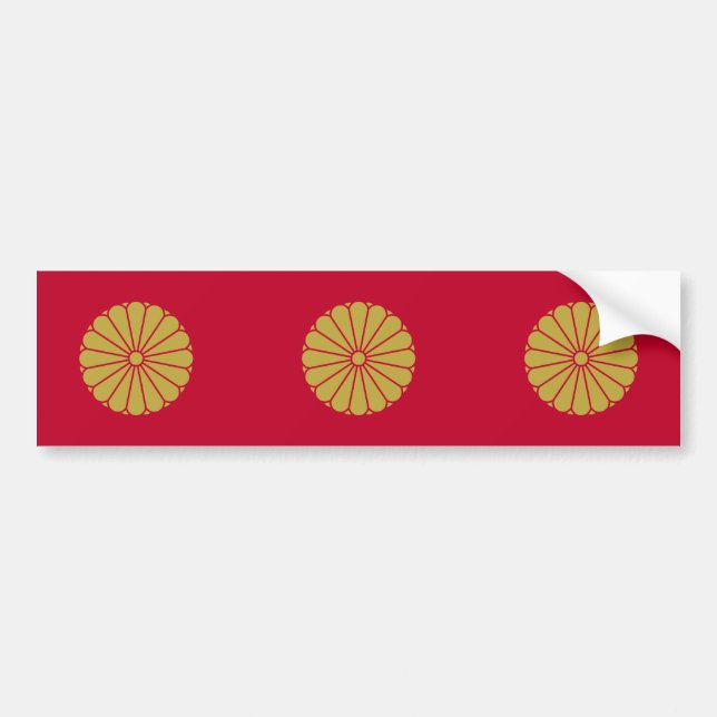 Japansk kejsare, Japan flagga Bildekal (Framsidan)