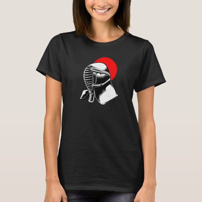 Japansk Kendomask T Shirt (Framsida)