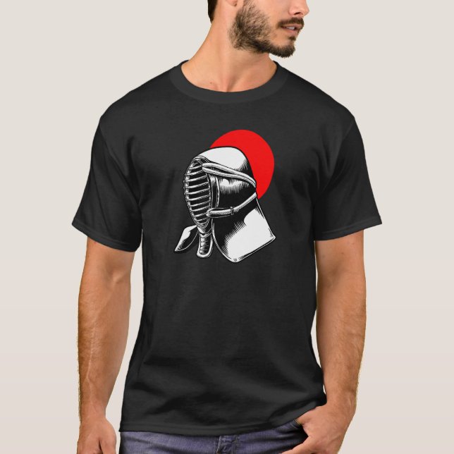 Japansk Kendomask T Shirt (Framsida)