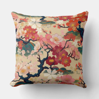 Japansk Kimono-inspirerad väv mönster Kudde