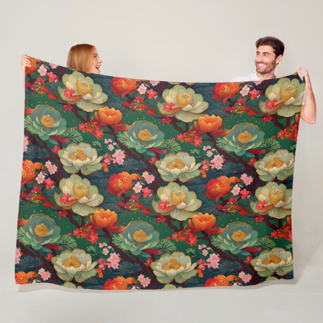 Japansk Kimono mönster filt (På plats)