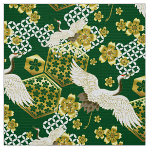 Japansk Kimono mönster-väv Tyg