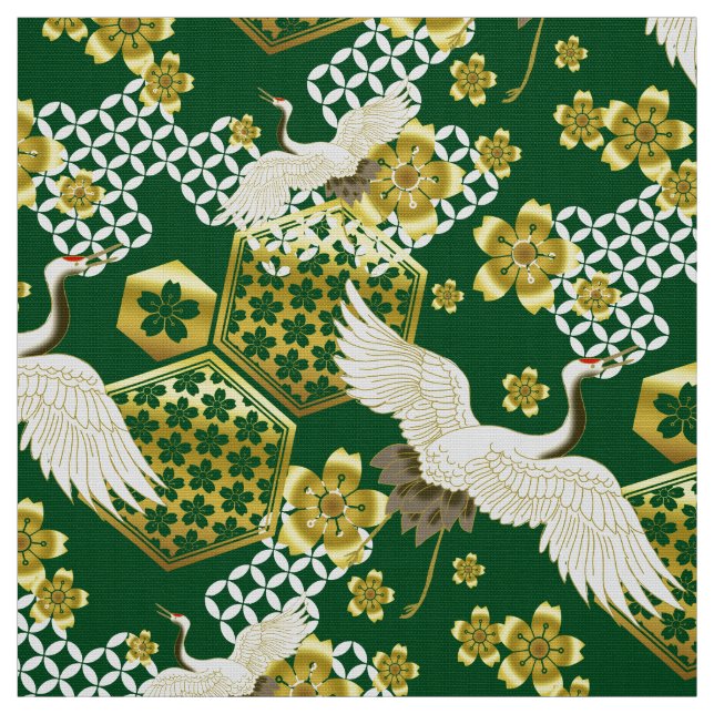 Japansk Kimono mönster-väv Tyg (Provkarta)