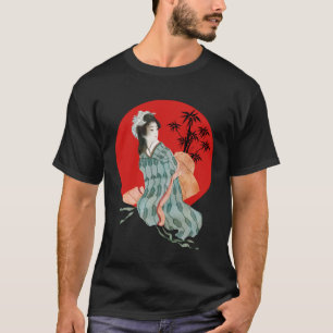 Japansk Kimono Traditional Robe Japan Culture Sym T Shirt