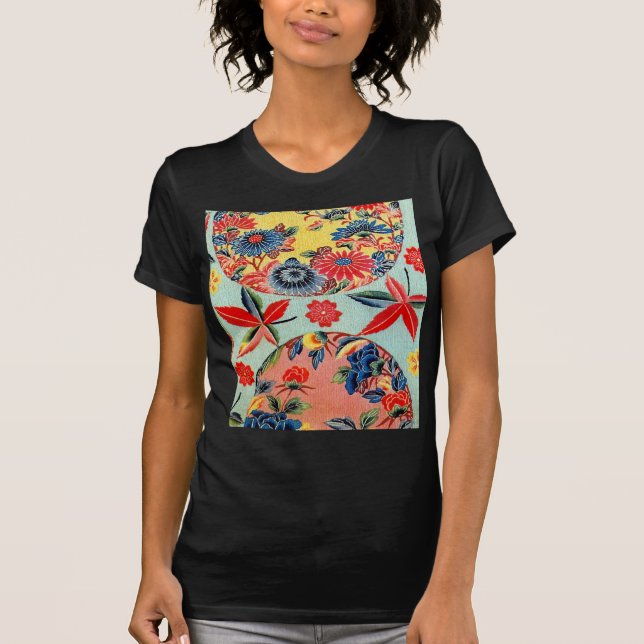 Japansk Kimonotextil för vintage (Bingata) Tee (Framsida)