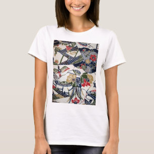 Japansk Kimonotextil för vintage (Bingata) Tee