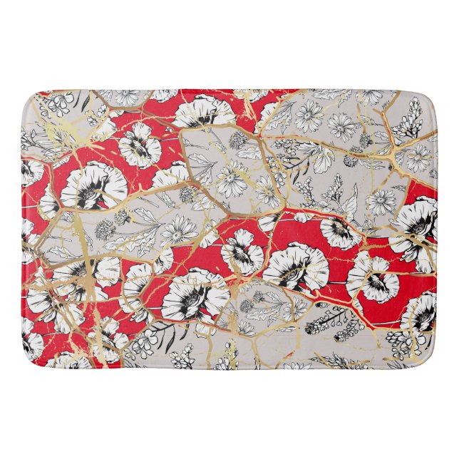 Japansk Kintsugi. Badrumsmatta (Framsidan)