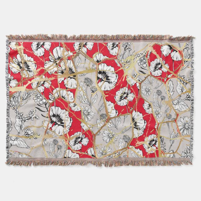 Japansk Kintsugi. Filt (Framsidan)