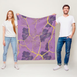 Japansk Kintsugi. Fleecefilt