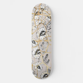 Japansk Kintsugi. Mini Skateboard Bräda 18,5 Cm