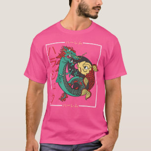 Japansk koi Carp Fish Dragon Aesthetic Art Nishik T Shirt