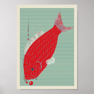 Japansk Koi Carp Poster