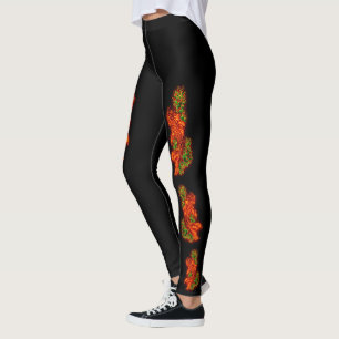 Japansk Koi damasker Leggings