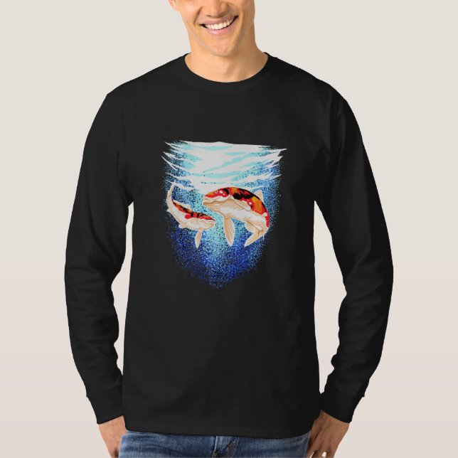 Japansk koi Fish Carp Pond Japan Tattoo Koi T Shirt (Framsida)