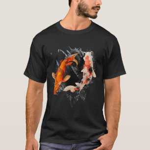 Japansk koi Fish I Koi Carp Pond Japan Tattoo T Shirt