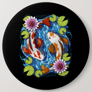 Japansk koi Fish Knapp
