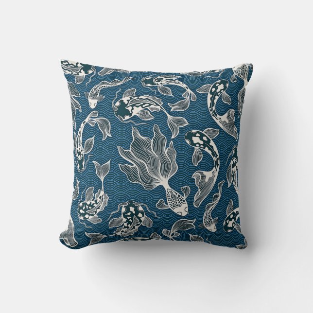 Japansk koi Fish Kudde (Framsida)