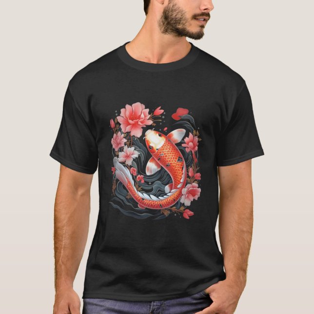 Japansk koi Fish Nishikigoi Fish Blackboard T Shirt (Framsida)
