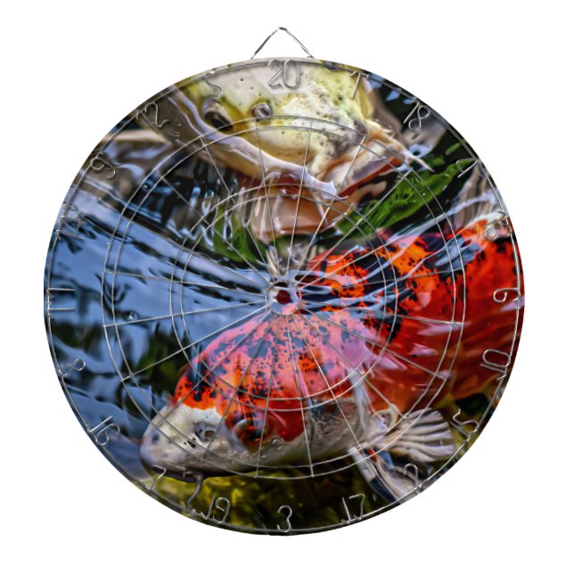 Japansk koi Fish Pond Darttavla (Framsidan)