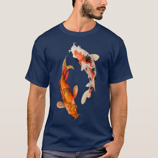 Japansk koi Fish T Shirt (Framsida)