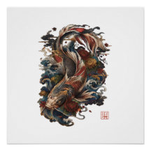 Japansk Koi-fisk | Traditionell Japansk Tatovering