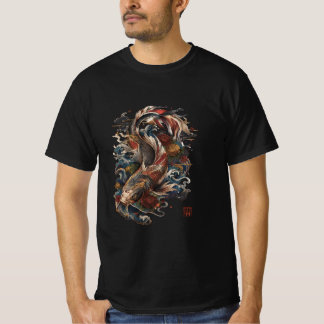 Japansk Koi-fisk | Traditionell Japansk Tatovering T Shirt