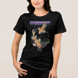 Japansk Koi-fiskdamm Illustration Estetik T Shirt