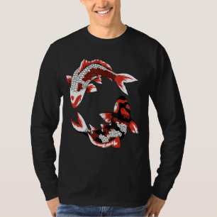 Japansk koi Japansk fiskfärja Blommar 37 T Shirt