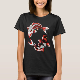 Japansk koi Japansk fiskfärja Blommar 37 T Shirt