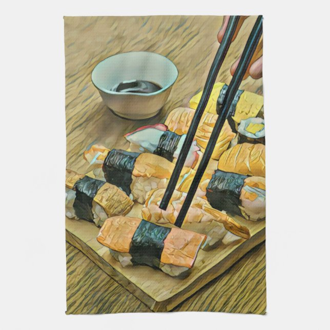 Japansk konst älskare kökshandduk (Vertikal)