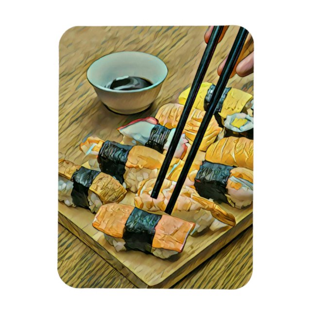 Japansk konst älskare magnet (Vertikal)