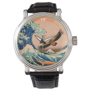 Japansk konst - Condor & Kanagawa Wave (Watch) Armbandsur