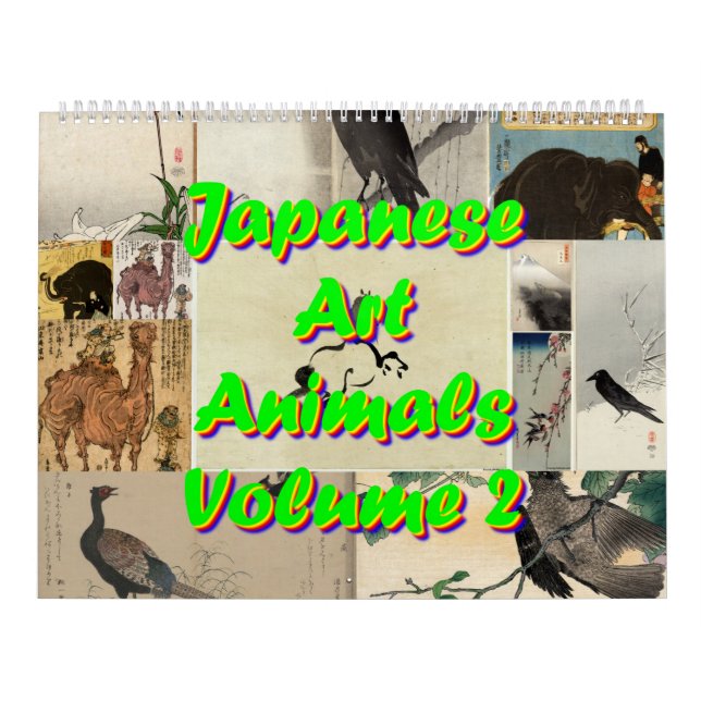 Japansk konst - djurvolym 2 kalender (Omslag)