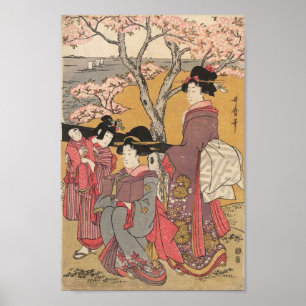Japansk konst för klassikergeishadam poster