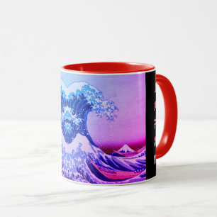 Japansk konst - Geyser Surfa/Underbar Wave off Kan Mugg