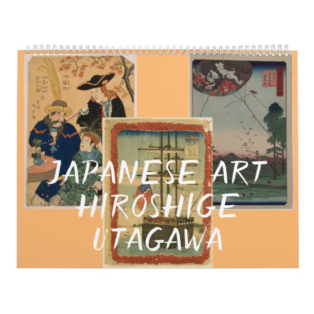 Japansk konst - Hiroshige Utagawa Kalender (Omslag)