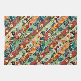 Japansk konst kimono kökshandduk