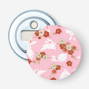 Japansk konst: Rosa Sakuras & Rabbits Flasköppnare